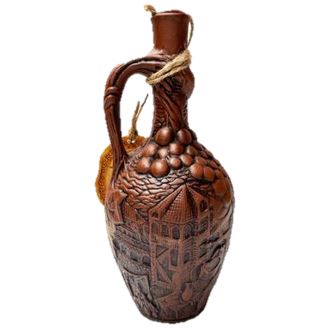 Saperavi (Alc.12%), Rotwein trocken 0,75L Kuvshin N2 Ceramick (braun old )