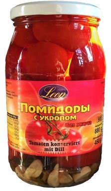 Tomaten konserviert mit Dill, Leon 900ml