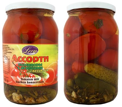 Assorti (Tomaten rot+Gurken), Leon 900ml